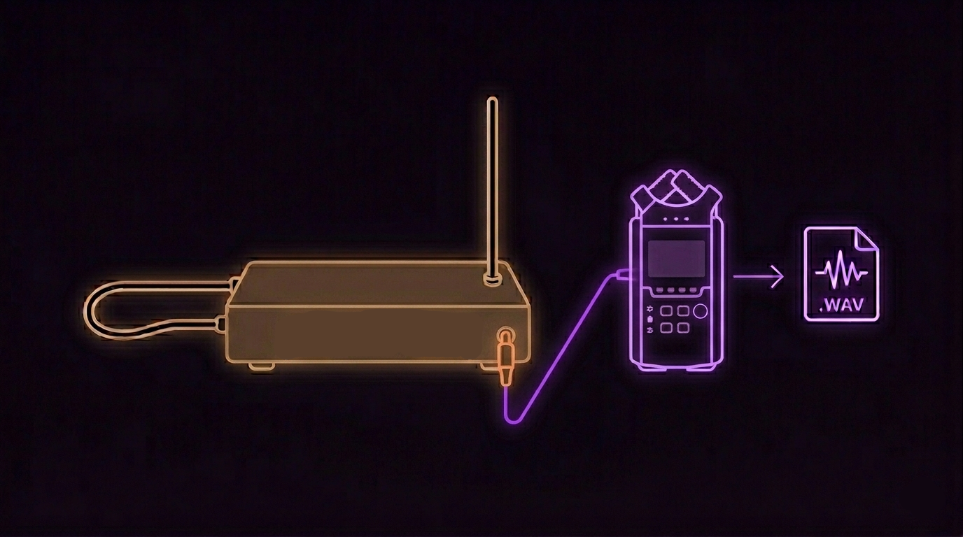 Minimalist portable recording setup with a theremin and a field recorder